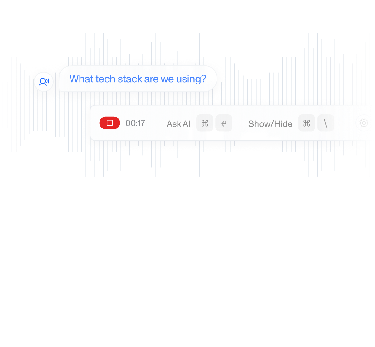 Real-time meeting transcription and AI note-taking interface showing live conversation analysis and insights