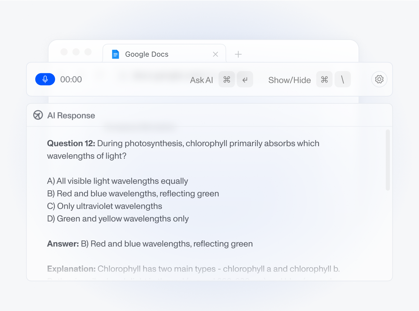 Person using Cluely AI for on-screen assistance while coding, writing, and research work