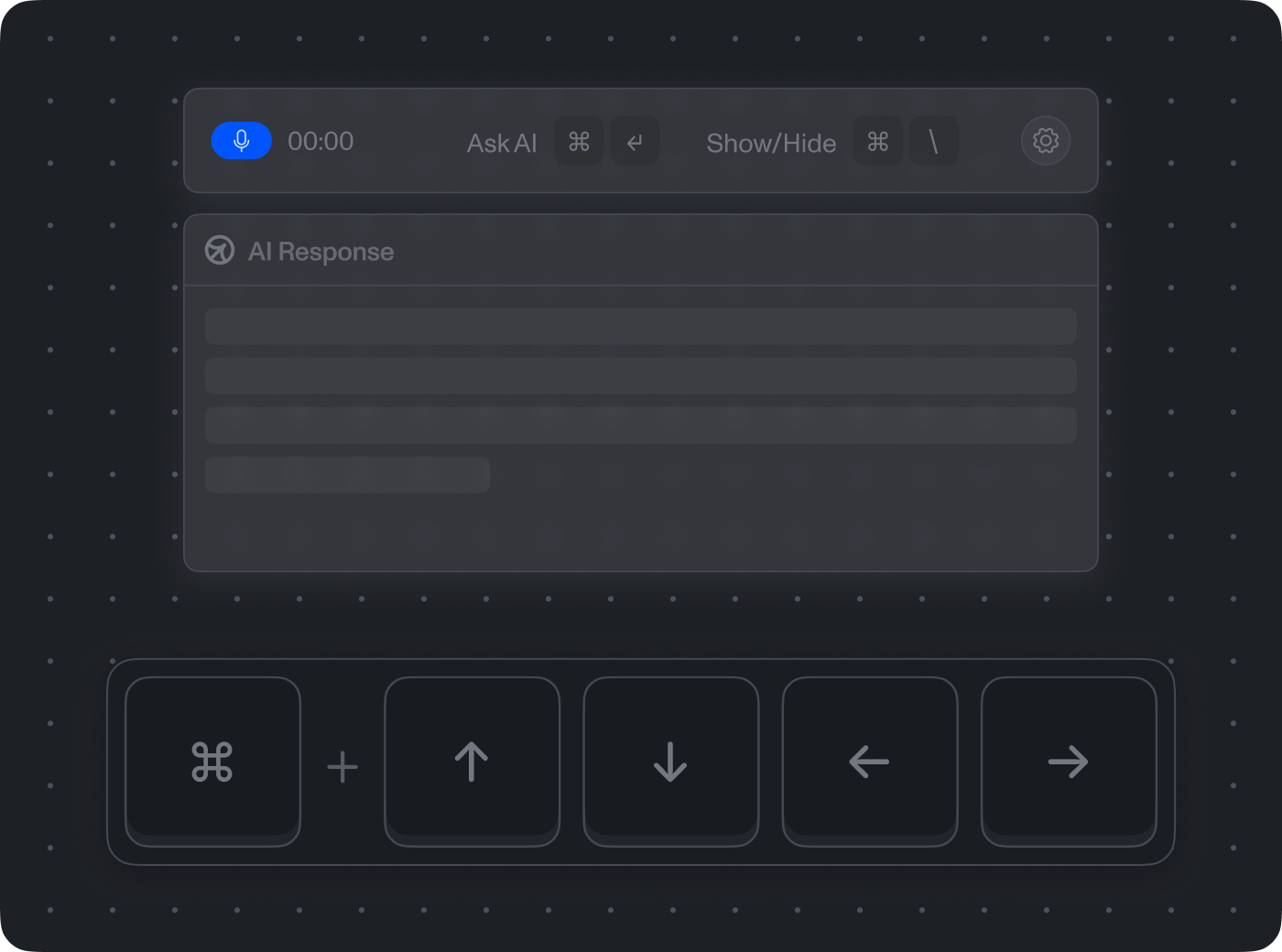 Screenshot of Cluely AI appearing as a translucent movable overlay that appears on top of all other applications