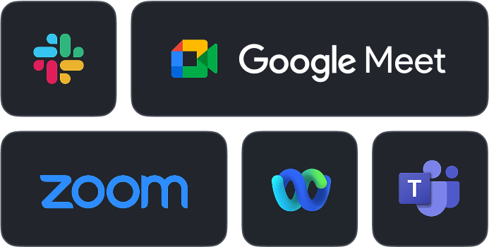 Cluely works on Google Meet, Zoom, Microsoft Teams, Slack huddles and any other meeting platform without joining the meeting